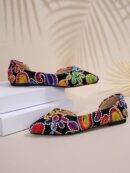 Zapatos de Mujer Planos con Detalles Calados, Cómodos y Antideslizantes