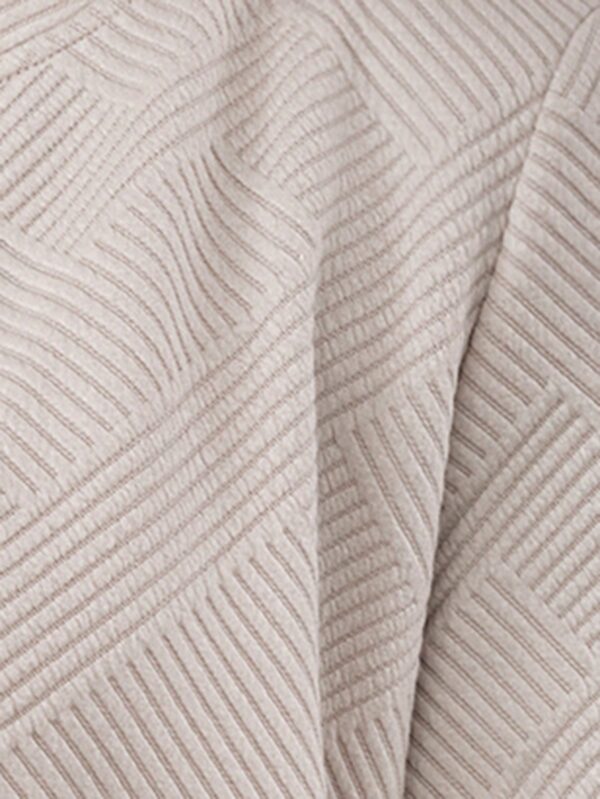 Chaqueta Tejida Jacquard Casual en Color Caqui - Image 14