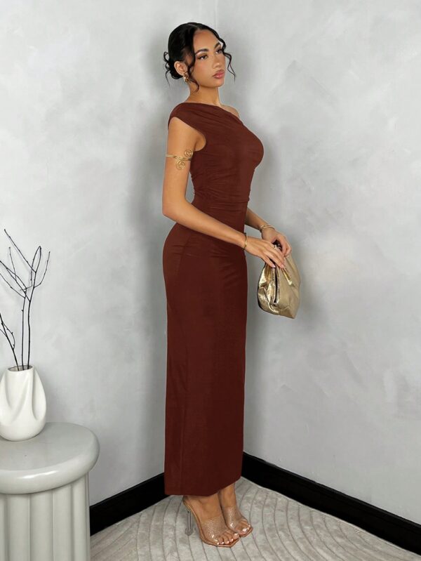 Vestido Largo Asimétrico Elegante Ajustado - Image 78