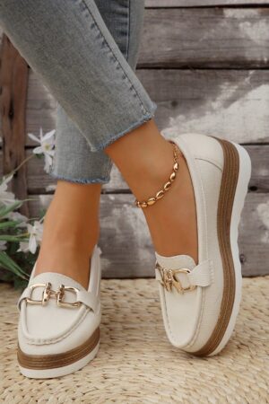 Zapatillas Khaki de Mujer con Suela Gruesa y Cómoda