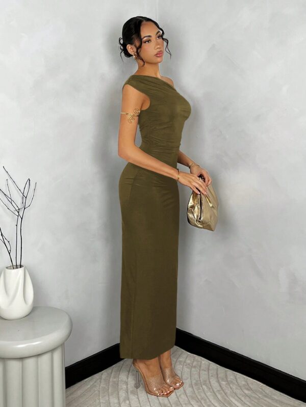 Vestido Largo Asimétrico Elegante Ajustado - Image 20