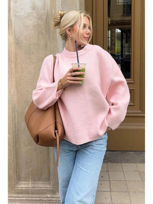 Sweater de Punto Liso Manga Larga para Mujer - Image 2