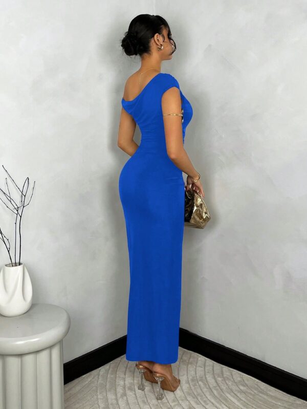 Vestido Largo Asimétrico Elegante Ajustado - Image 54
