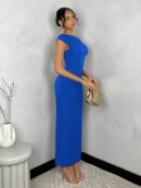 Vestido Largo Asimétrico Elegante Ajustado