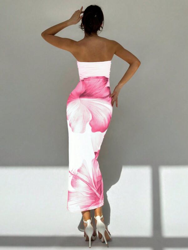 Vestido Tubo Asimétrico para Cena Romántica sin Mangas - Image 7