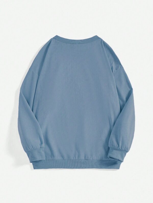 Sudadera Casual con Estampado de Letras y Manga Larga - Image 7