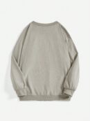 Sudadera Casual con Estampado de Letras y Manga Larga