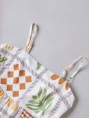 Vestido Largo Estampado Vintage con Tirantes Finos