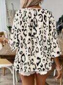 Blusa Bohemia con Cuello V y 3/4 de Manga
