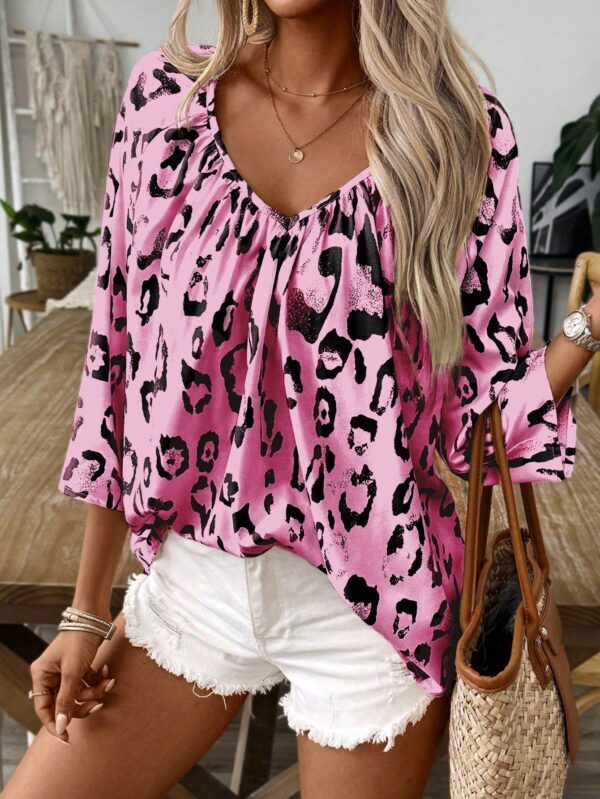 Blusa Bohemia con Cuello V y 3/4 de Manga - Image 27