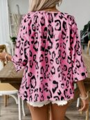 Blusa Bohemia con Cuello V y 3/4 de Manga