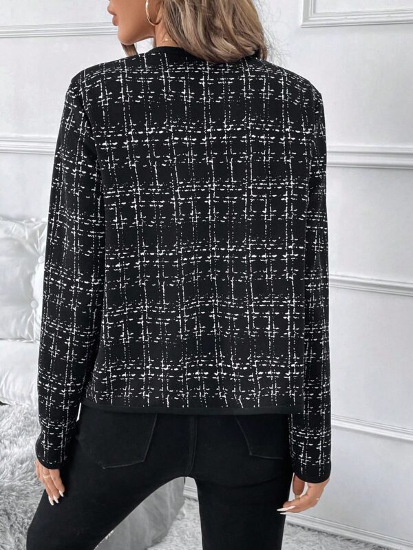 Chaqueta Elegante de Cuello Alto con Manga Larga para Otoño/Invierno - Image 2
