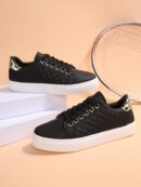 Zapatillas Deportivas Negras Antideslizantes con Cordones