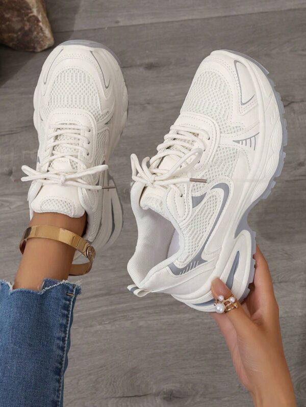 Zapatillas Deportivas Plataforma con Detalles en Bloque de Color