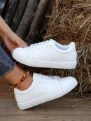 Zapatillas Blancas de Mujer para Skateboard, Versátiles y Transpirables, Estilo Coreano