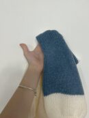 Cardigan Largo con Hombros Caídos y Diseño Colorblock