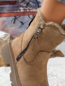 Botas de Mujer de Suela Gruesa con Cierre Lateral