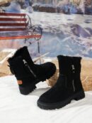 Botas de Mujer de Suela Gruesa con Cierre Lateral