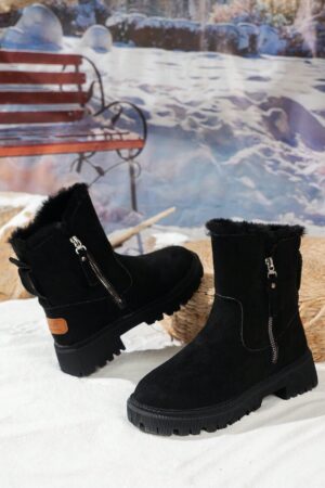 Botas de Mujer de Suela Gruesa con Cierre Lateral