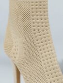 Botas de Tacón Alto en Punto Elástico con Punta Afilada