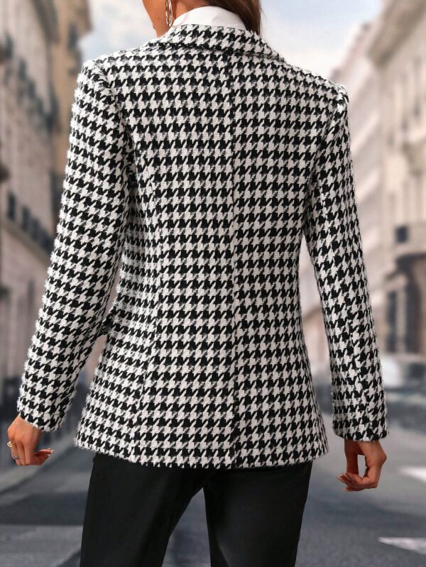 Blazer Elegante con Doble Botonadura y Estampado Pata de Gallo - Image 2