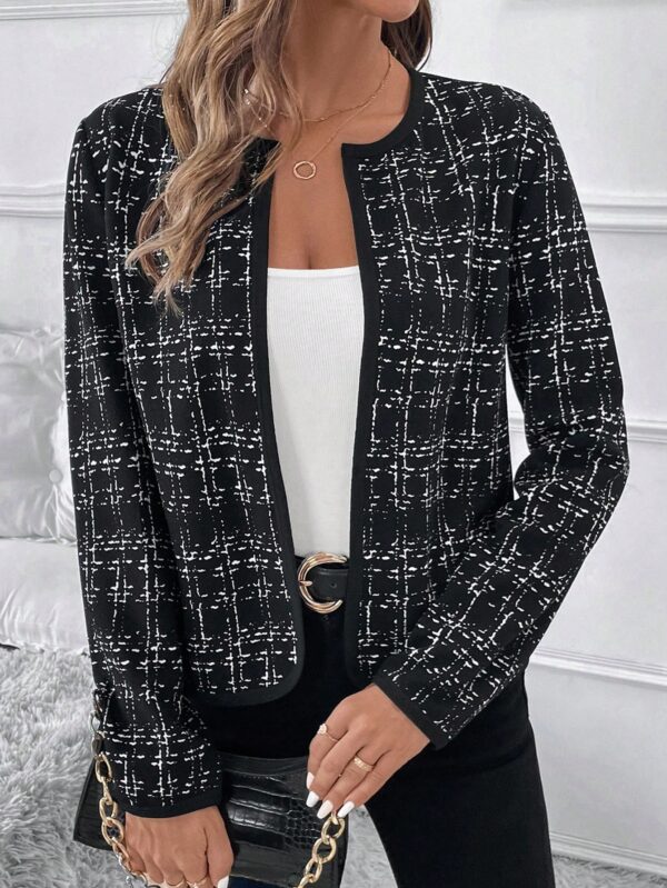 Chaqueta Elegante de Cuello Alto con Manga Larga para Otoño/Invierno - Image 5
