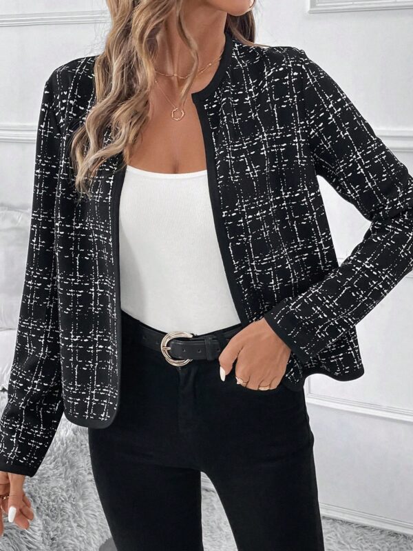 Chaqueta Elegante de Cuello Alto con Manga Larga para Otoño/Invierno - Image 6