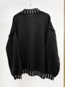 Sweater Casual Oversize con Cuello y Puños Estampados