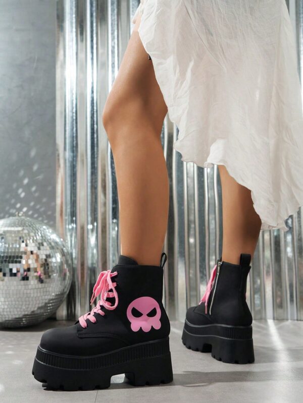 Botas de Plataforma con Cordones para Mujer Talla Grande - Image 10