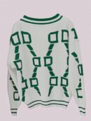 Sweater Tejido de Otoño/Invierno con Cuello en V y Botones