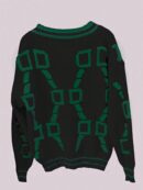 Sweater Tejido de Otoño/Invierno con Cuello en V y Botones