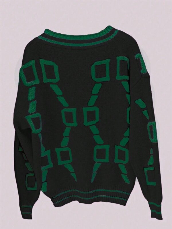 Sweater Tejido de Otoño/Invierno con Cuello en V y Botones - Image 12