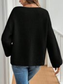 Cardigan Largo Oversize con Nudo en Color Sólido