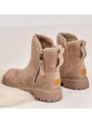 Botas de Mujer de Suela Gruesa con Cierre Lateral