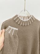 Sweater Casual Oversize con Cuello y Puños Estampados