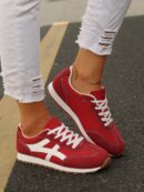 Zapatillas Deportivas con Plataforma y Encaje de Vellón