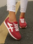 Zapatillas Deportivas con Plataforma y Encaje de Vellón