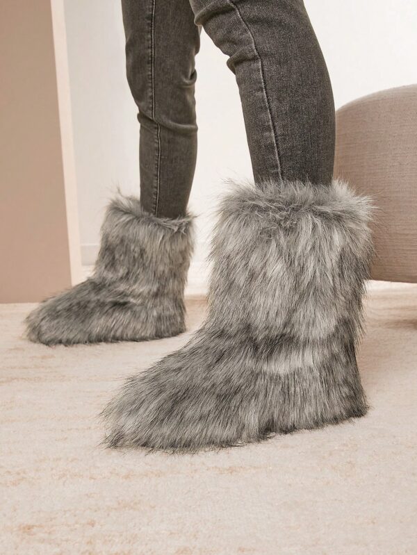 Botas de Nieve de Plataforma Alta en Gamuza Sintética - Image 14