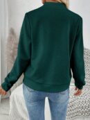 Chaqueta Tejida Jacquard Casual en Color Caqui