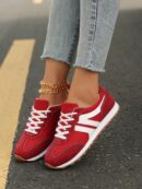 Zapatillas Deportivas con Plataforma y Encaje de Vellón