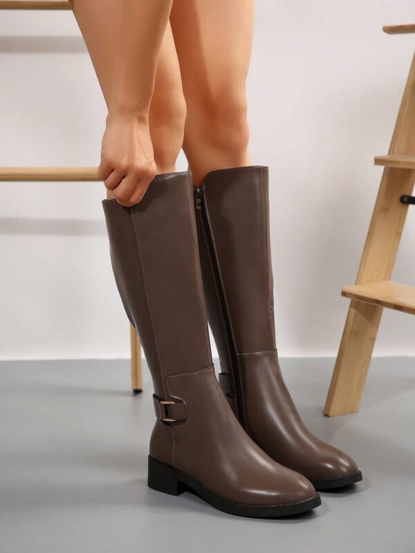 Botas de Montar Marrones con Correa de Hebilla para Invierno - Image 20