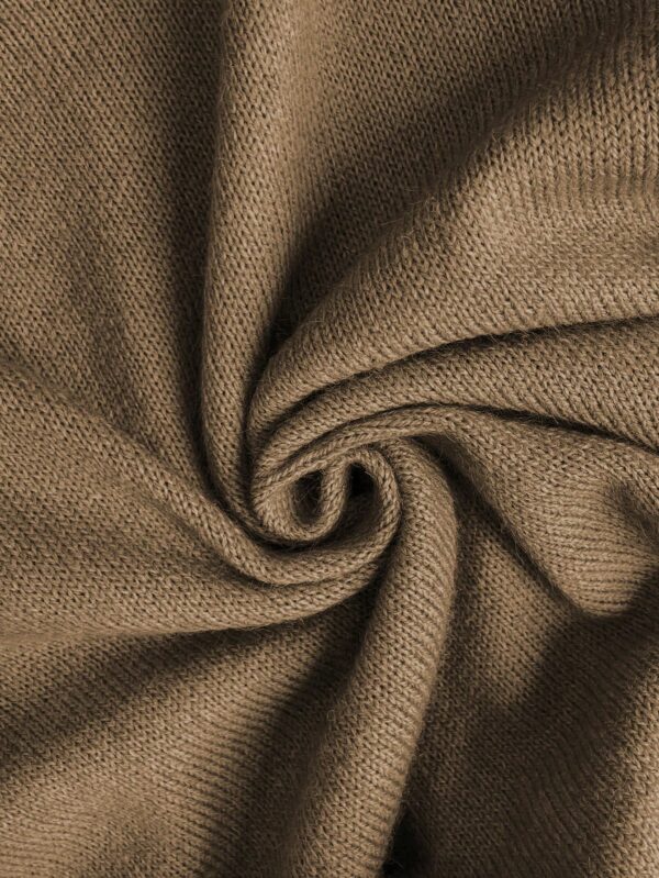 Sweater de Punto en Color Sólido con Manga Corta - Image 34
