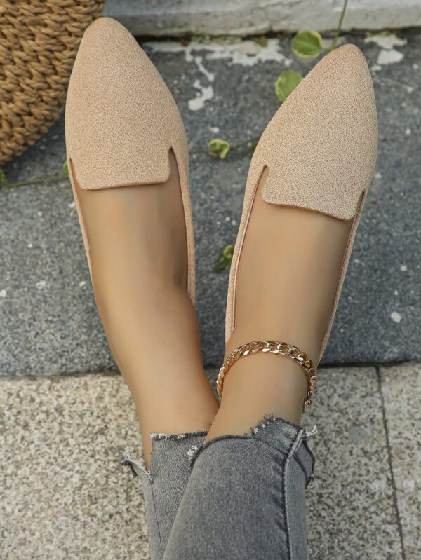 Mocasines Casuales de Puntera Puntiaguda con Hilos Dorados - Image 94