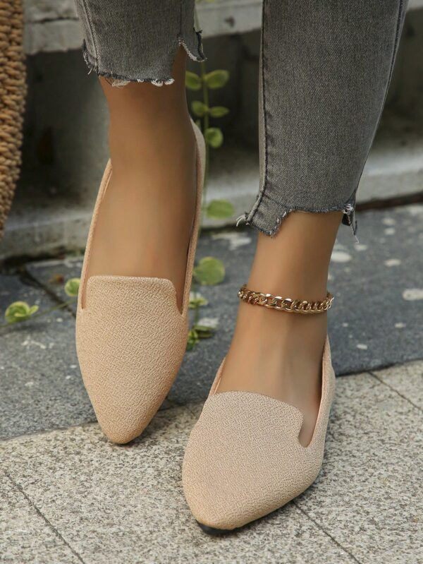 Mocasines Casuales de Puntera Puntiaguda con Hilos Dorados - Image 95