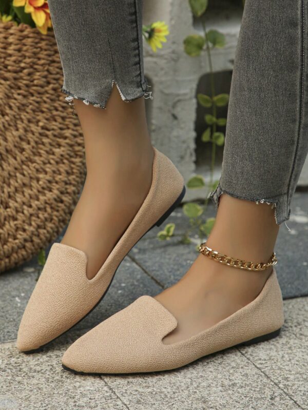 Mocasines Casuales de Puntera Puntiaguda con Hilos Dorados - Image 96