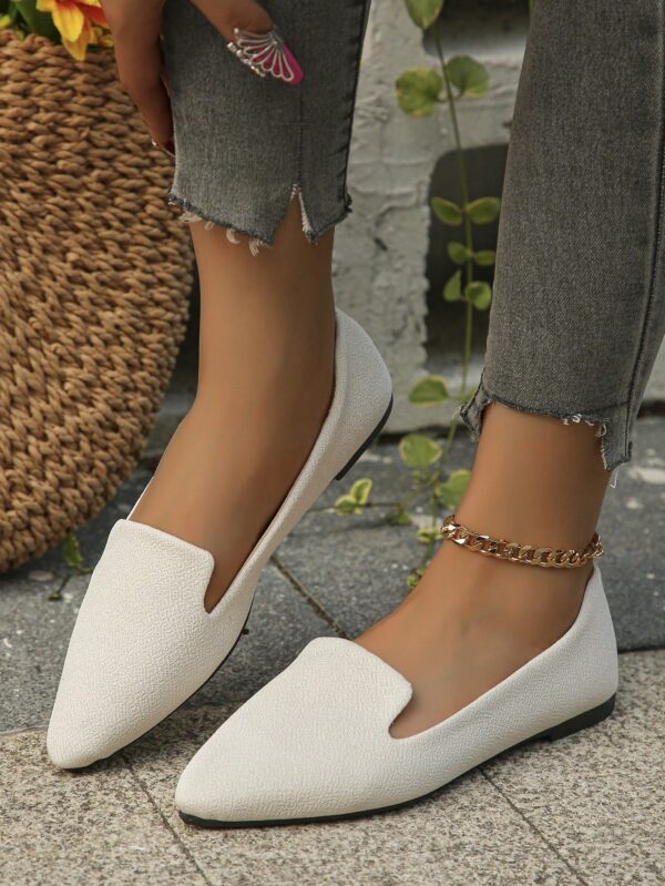 Mocasines Casuales de Puntera Puntiaguda con Hilos Dorados - Image 53
