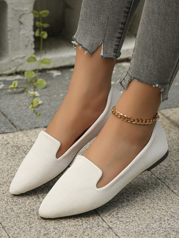 Mocasines Casuales de Puntera Puntiaguda con Hilos Dorados - Image 51