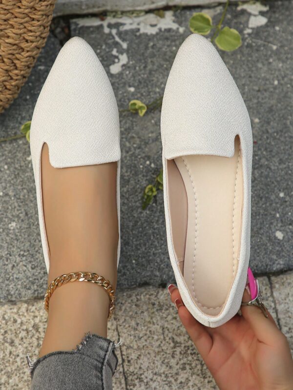 Mocasines Casuales de Puntera Puntiaguda con Hilos Dorados - Image 50