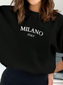 Buzo Casual con Estampado de Milán y Manga Larga