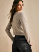 Cardigan Corto de Lana Tejida para Mujer Otoño-Invierno
